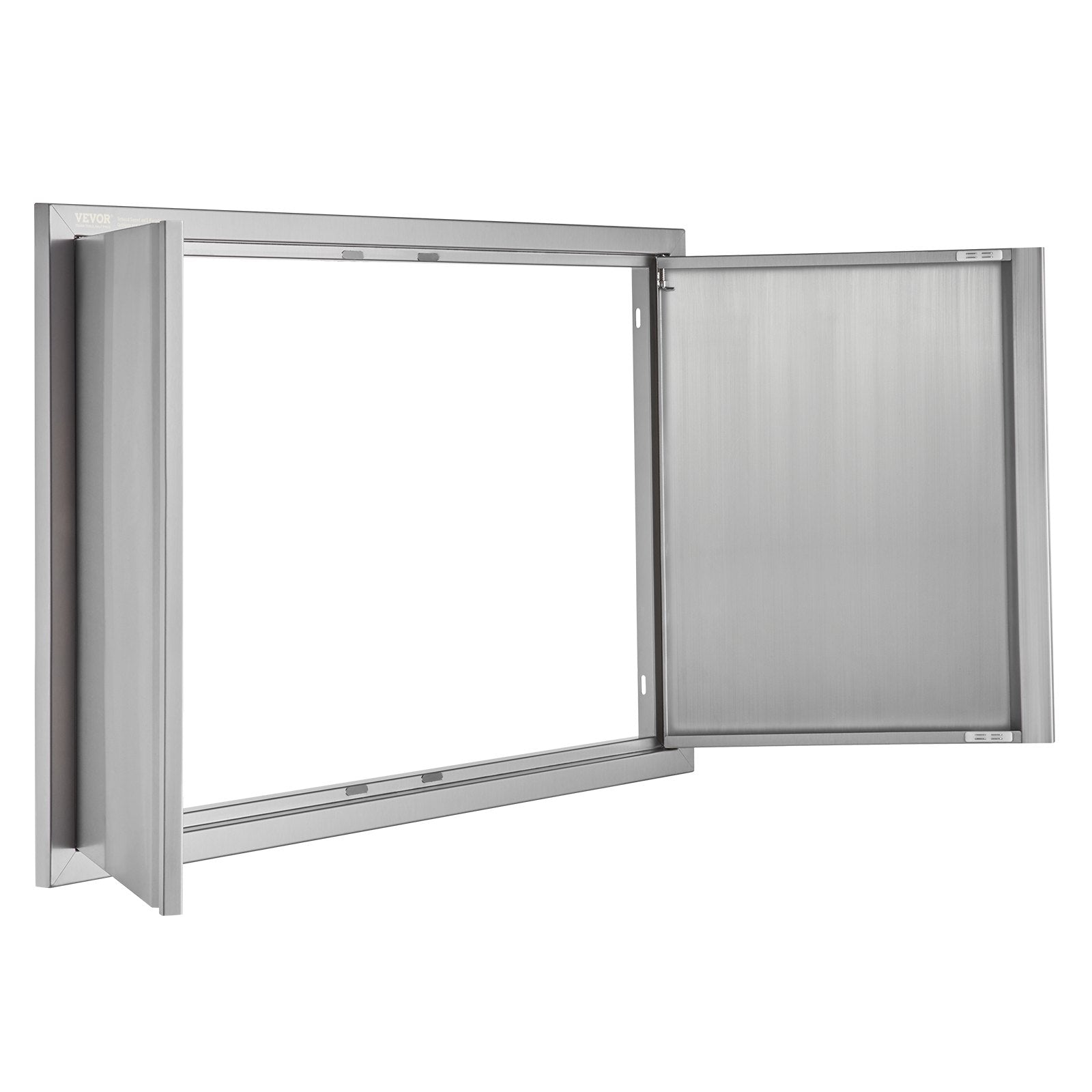 VEVOR BBQ Access Door, 36W x 24H Inch Double Outdoor Kitchen Door, Stainless Steel Flush Mount Door, Wall Vertical Door with Recessed Handles , for BBQ Island, Grilling Station, Outside Cabinet 