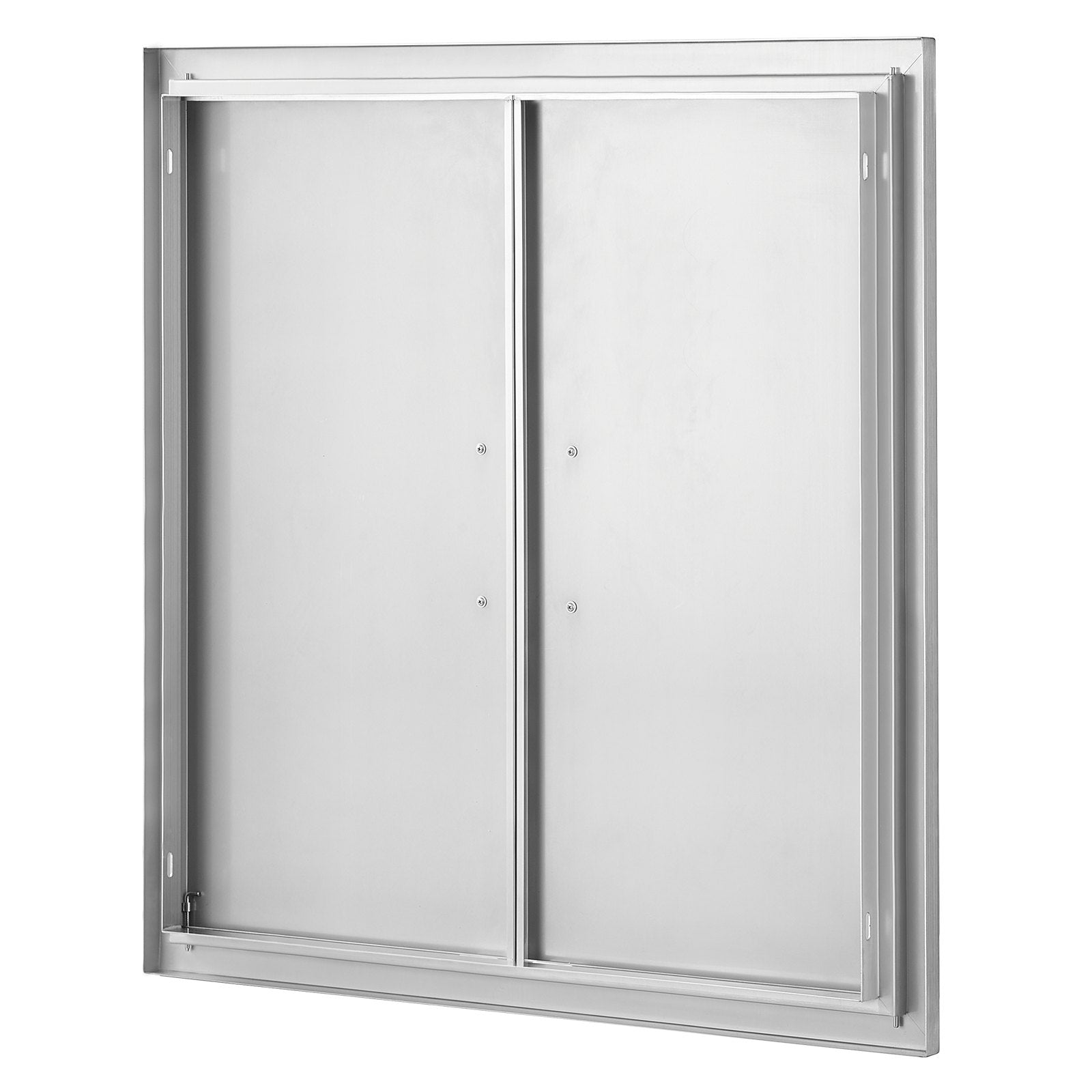 VEVOR BBQ Access Door, 31W x 31H Inch Double Outdoor Kitchen Door, Stainless Steel Flush Mount Door, Wall Vertical Door with Handles, for BBQ Island, Grilling Station, Outside Cabinet 