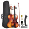 VEVOR Violin 4/4 Full Size Fiddle Set Solidwood for Beginners Glossy Brown
