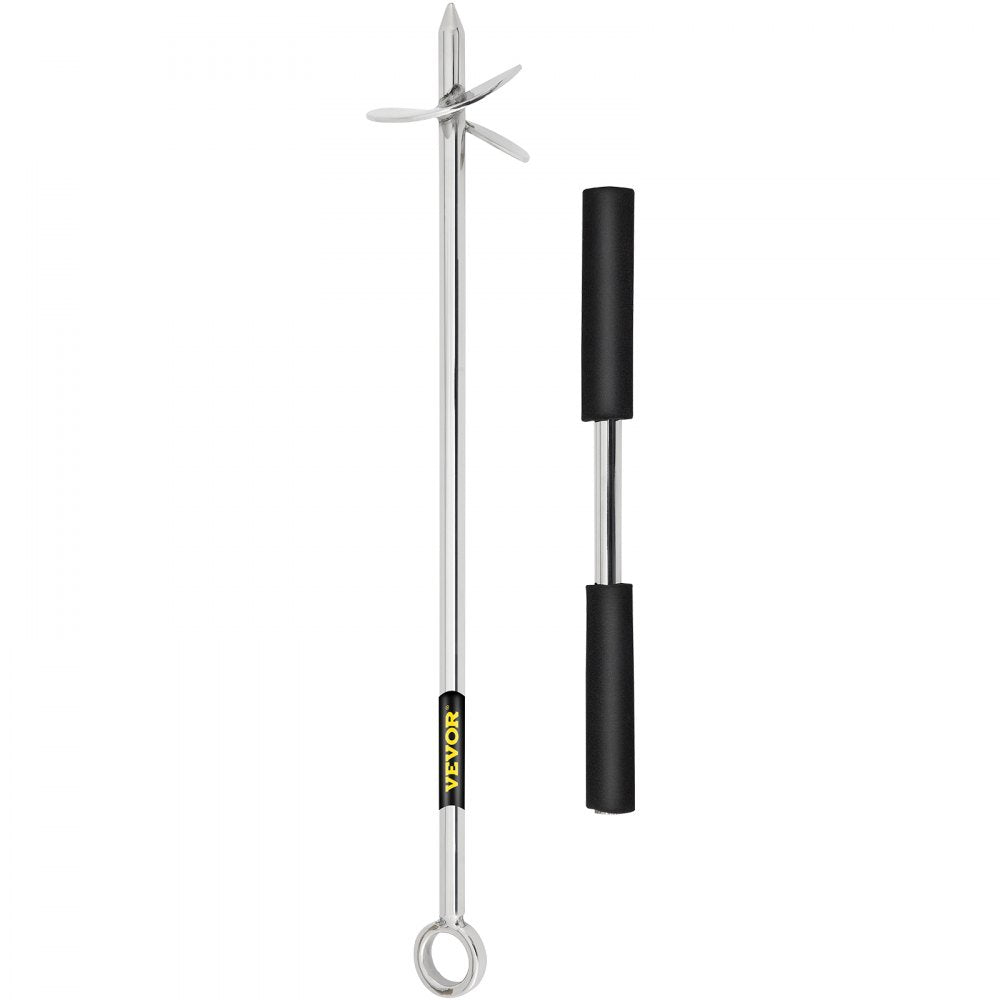VEVOR Sand Anchor, 18" Length Auger to the Beach and Sandbar, 316 Stainless Steel Screw Anchor w/ Removable Handle, Bungee Line & Carry Bag, for Jet Ski PWC Pontoon Kayak 