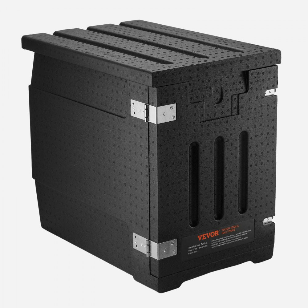 VEVOR Insulated Food Pan Carrier, 82 Qt Hot Box for Catering, LLDPE Food Box Carrier with Double Buckles, Front Loading Food Warmer for Restaurant, Canteen, etc. 