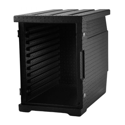 VEVOR Insulated Food Pan Carrier, 82 Qt Hot Box for Catering, LLDPE Food Box Carrier with Double Buckles, Front Loading Food Warmer for Restaurant, Canteen, etc. 