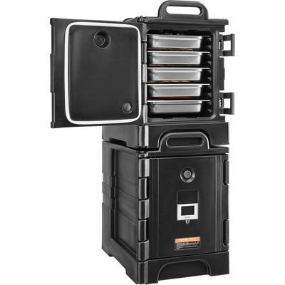 VEVOR Insulated Food Pan Carrier Stackable Catering Dishbox 81QTx 2 Chafing Dish 