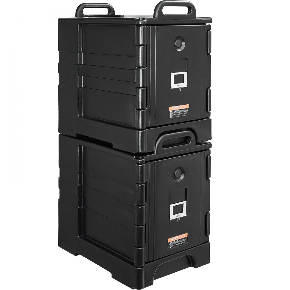VEVOR Insulated Food Pan Carrier Stackable Catering Dishbox 81QTx 2 Chafing Dish 