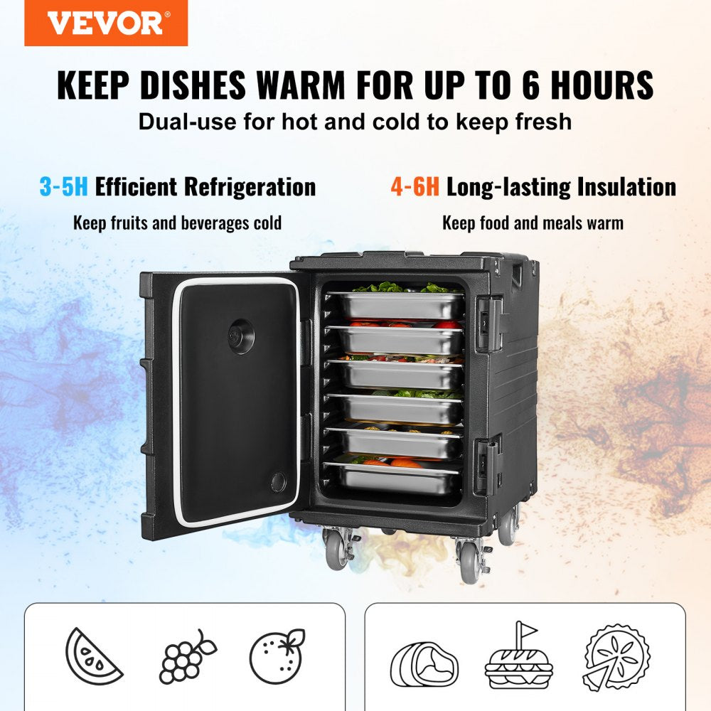 VEVOR Insulated Food Pan Carrier Stackable Catering Dishbox 90L Chafing Dish 