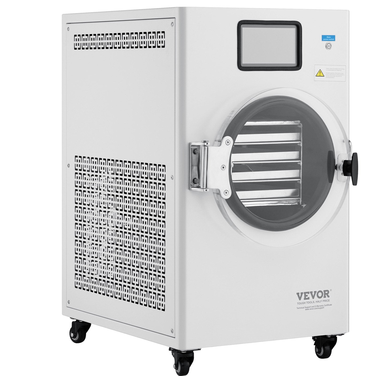 VEVOR Vacuum Freeze Dryer 4-Layer Fruit Vegetable Freeze Drying Machine White 
