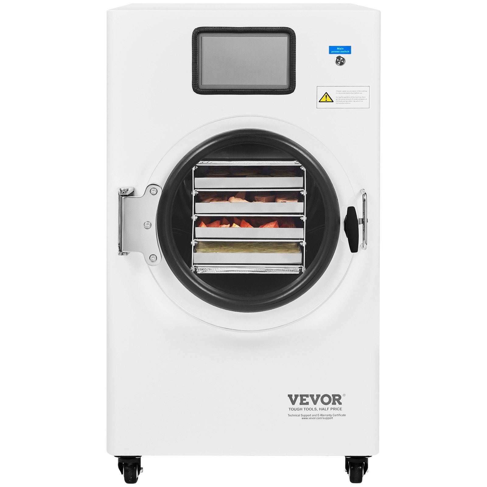VEVOR Vacuum Freeze Dryer 4-Layer Fruit Vegetable Freeze Drying Machine White 