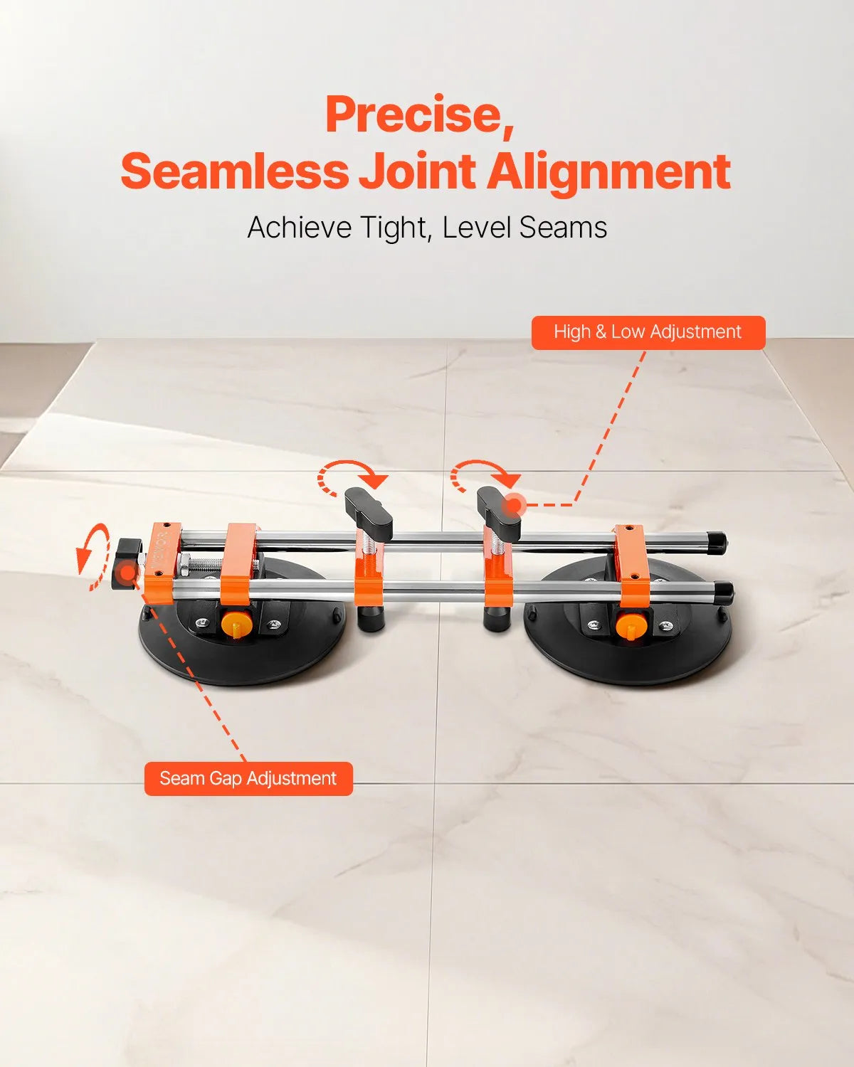 VEVOR Seamless Seam Setter 6" Suction Cup for Countertop Seam Joining & Leveling