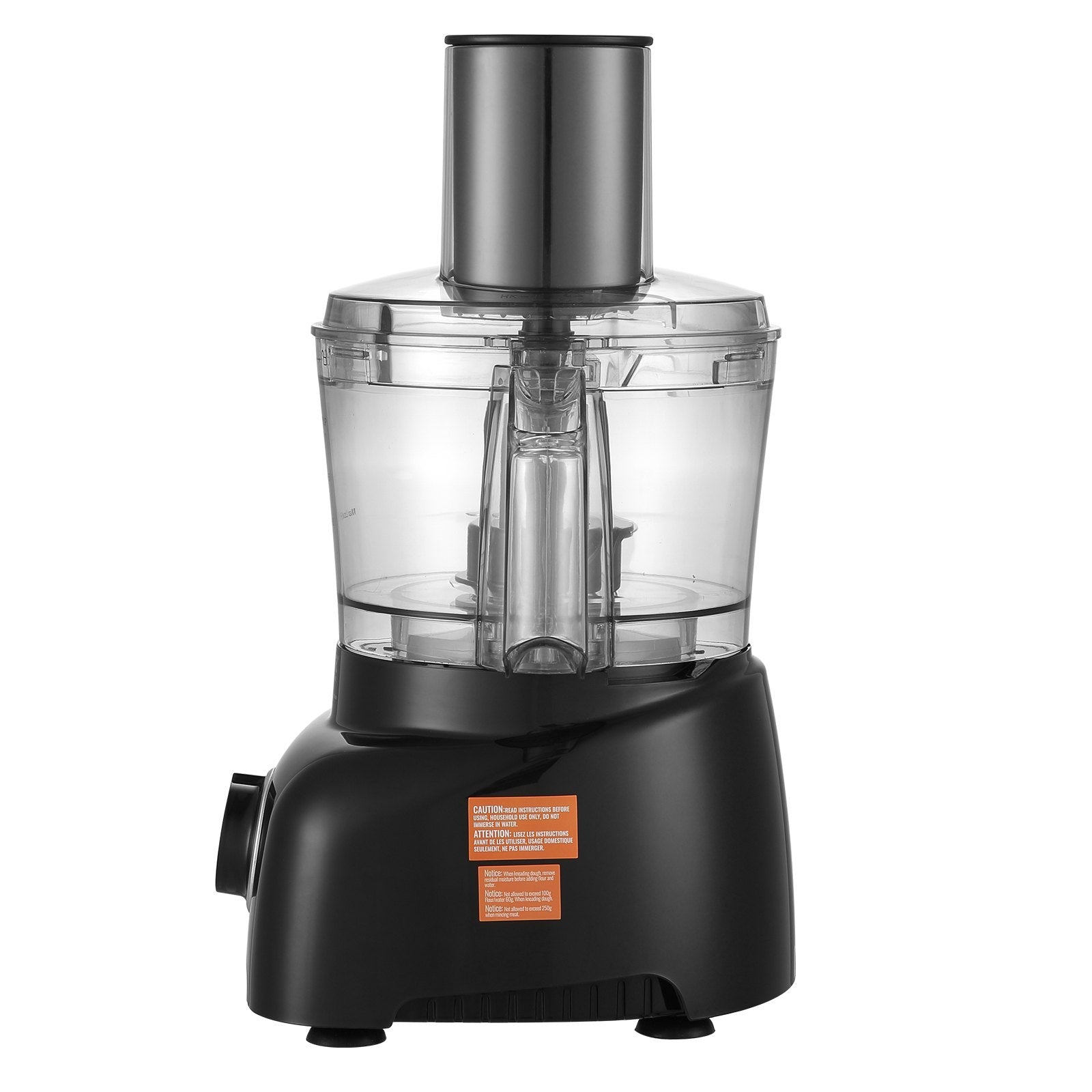 VEVOR Food Processor, 7-Cup Vegetable Chopper for Chopping, Mixing, Slicing, and Kneading Dough, 350 Watts Stainless Steel Blade Professional Electric Food Chopper, Easy Assembly & Clean, Black 