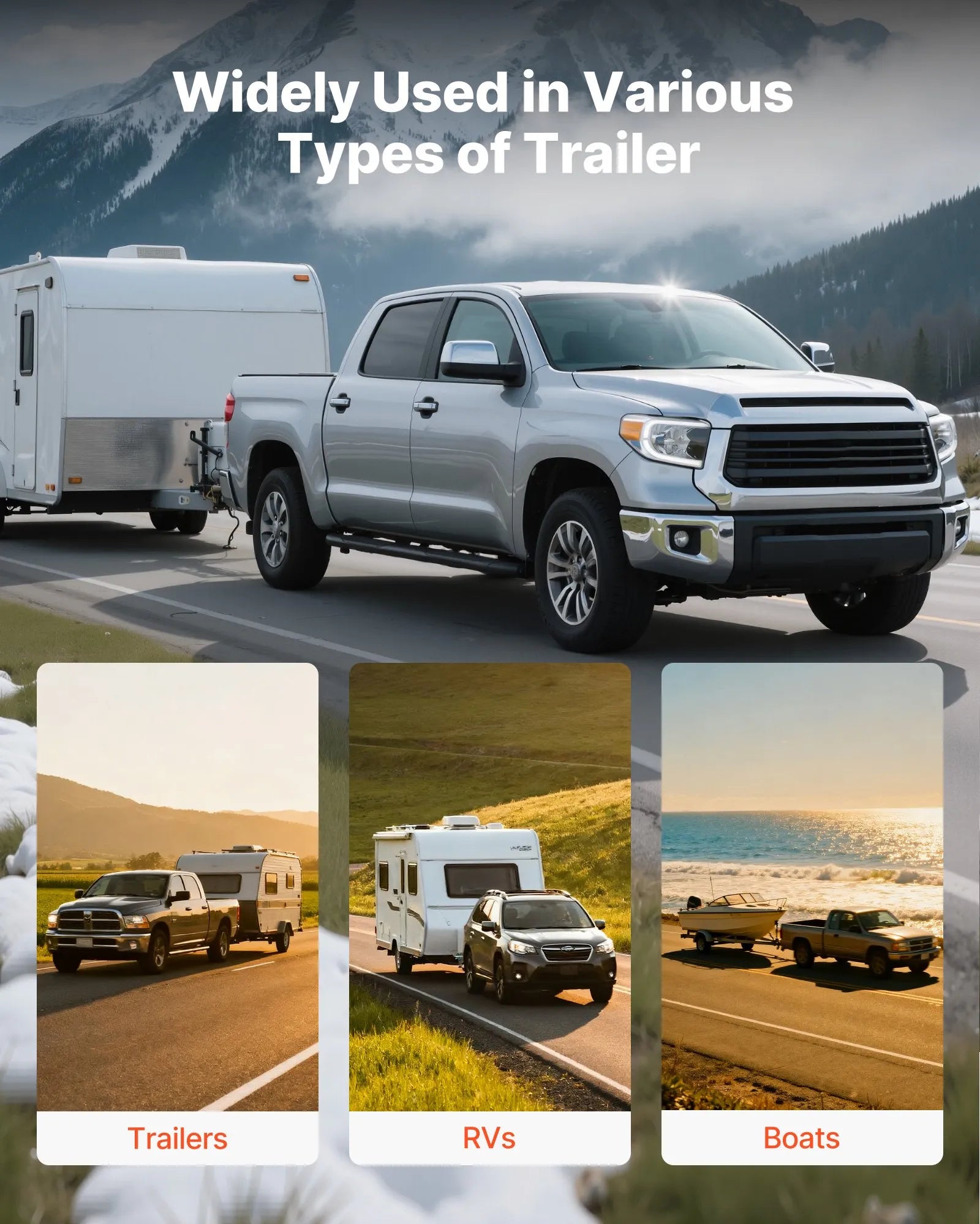 VEVOR Trailer Hitch Lock Kit, Compatible with 2-5/16 in Couplers, Heavy-Duty Anti-Theft Trailer Ball Lock with 3 Keys & Padlock, Prying-Resistant & Impact-Resistant, Fits for RVs, Boats, Trailers 