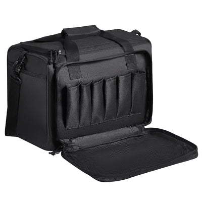 VEVOR Soft Pistol Case for 3 Pistols Handgun Bag Outdoor Hunting Shooting Black 