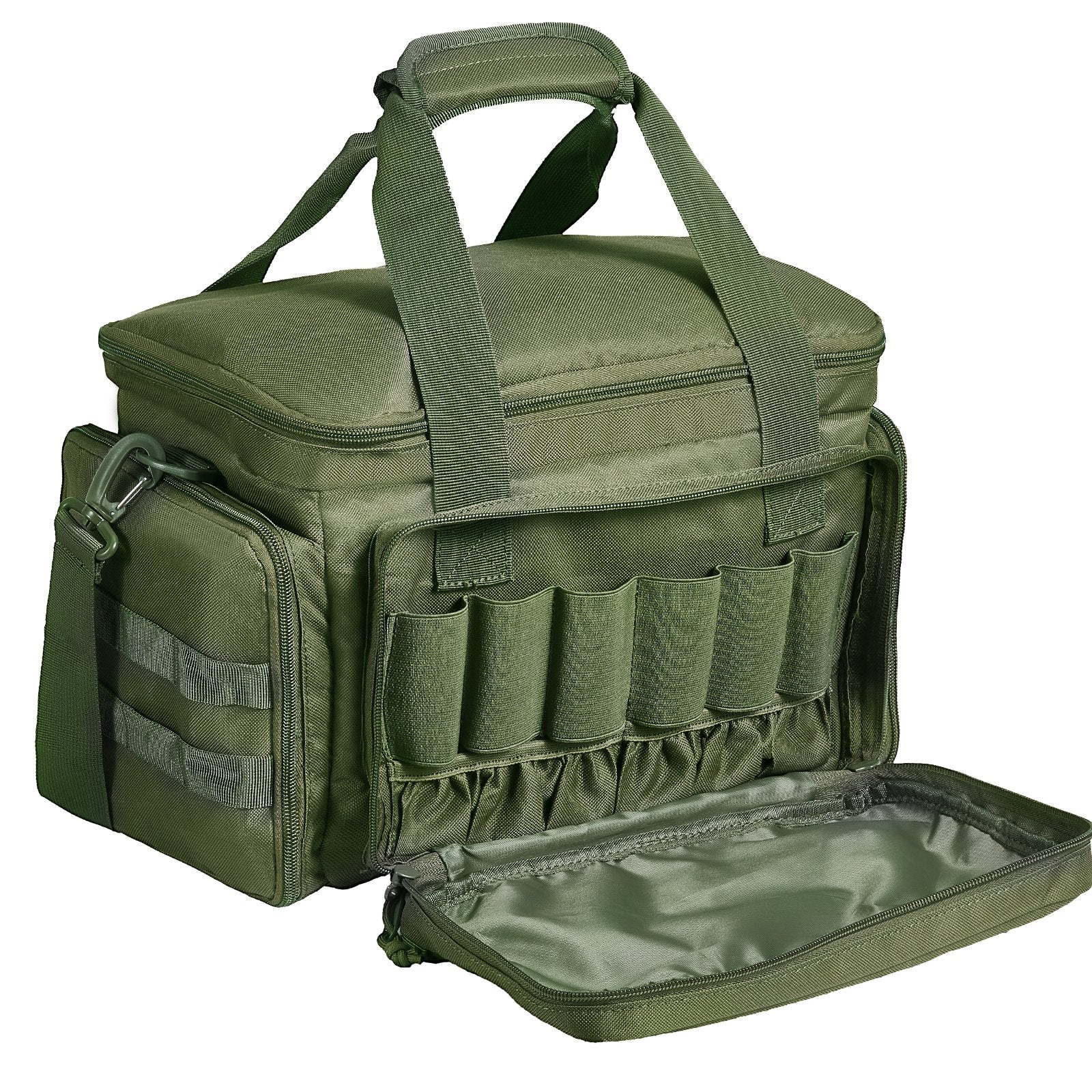 VEVOR Soft Pistol Case for 4 Pistols Handgun Bag Outdoor Hunting Shooting Green 