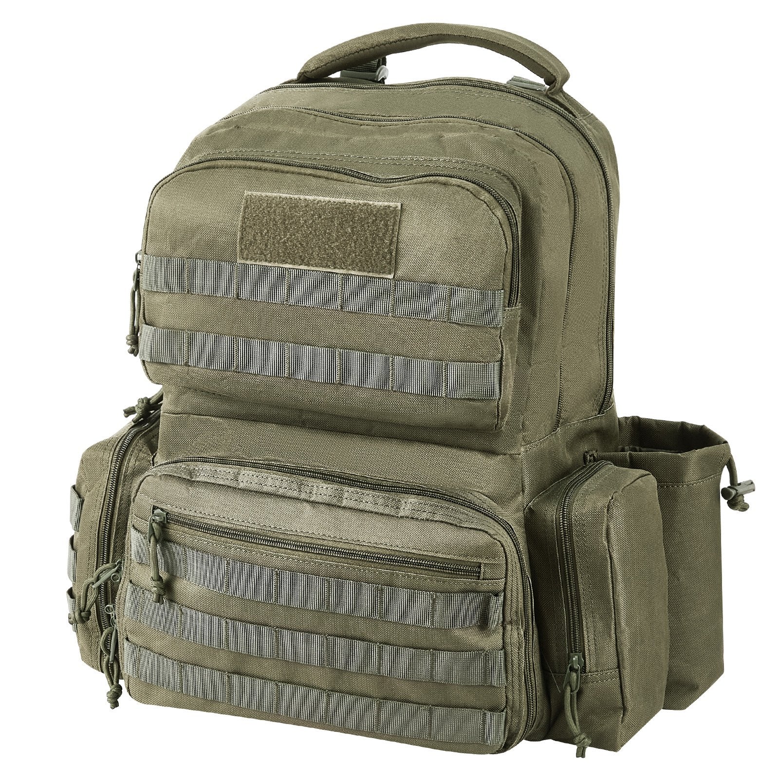 VEVOR Tactical Range Backpack for 6 Pistols Gun Backpack Green 