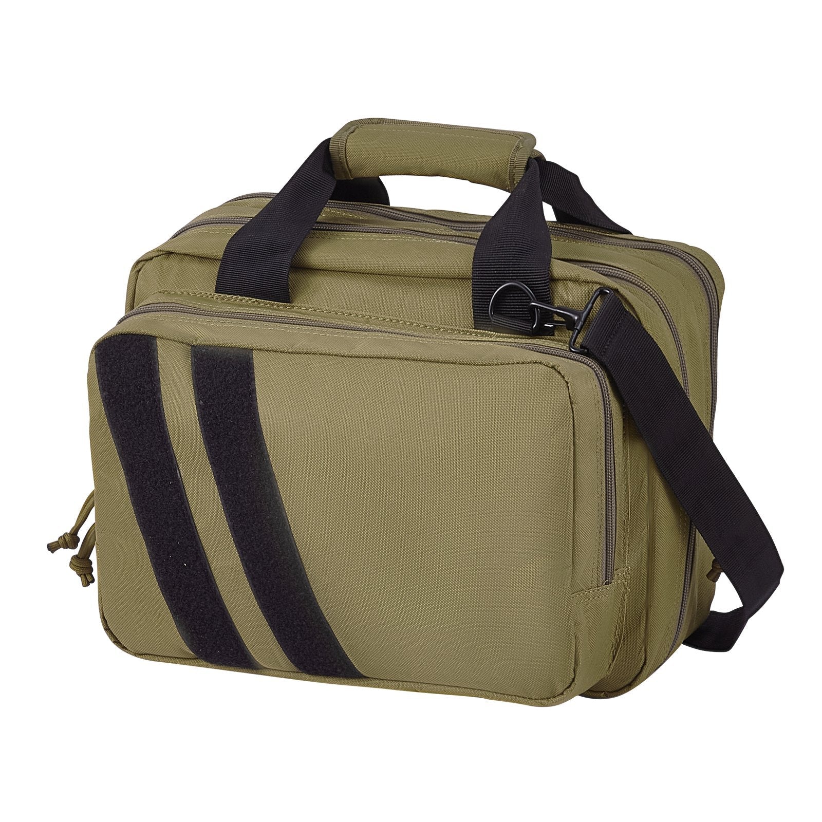 VEVOR Range Bag for 2 Pistols Tactical Gun Bag 2 Built-in Pistol Bags Brown 