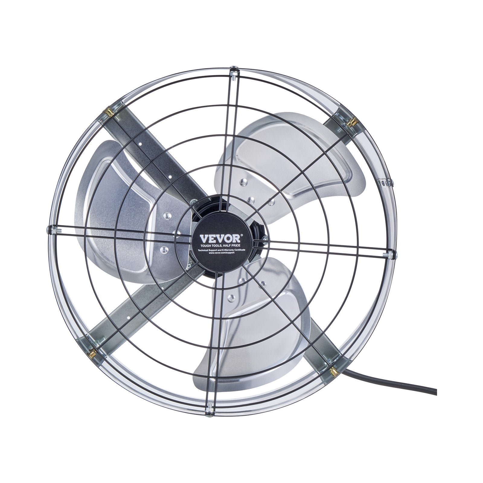 VEVOR 15" Gable Mount Fan 1300 CFM Attic Exhaust Fan with Adjustable Thermostat 