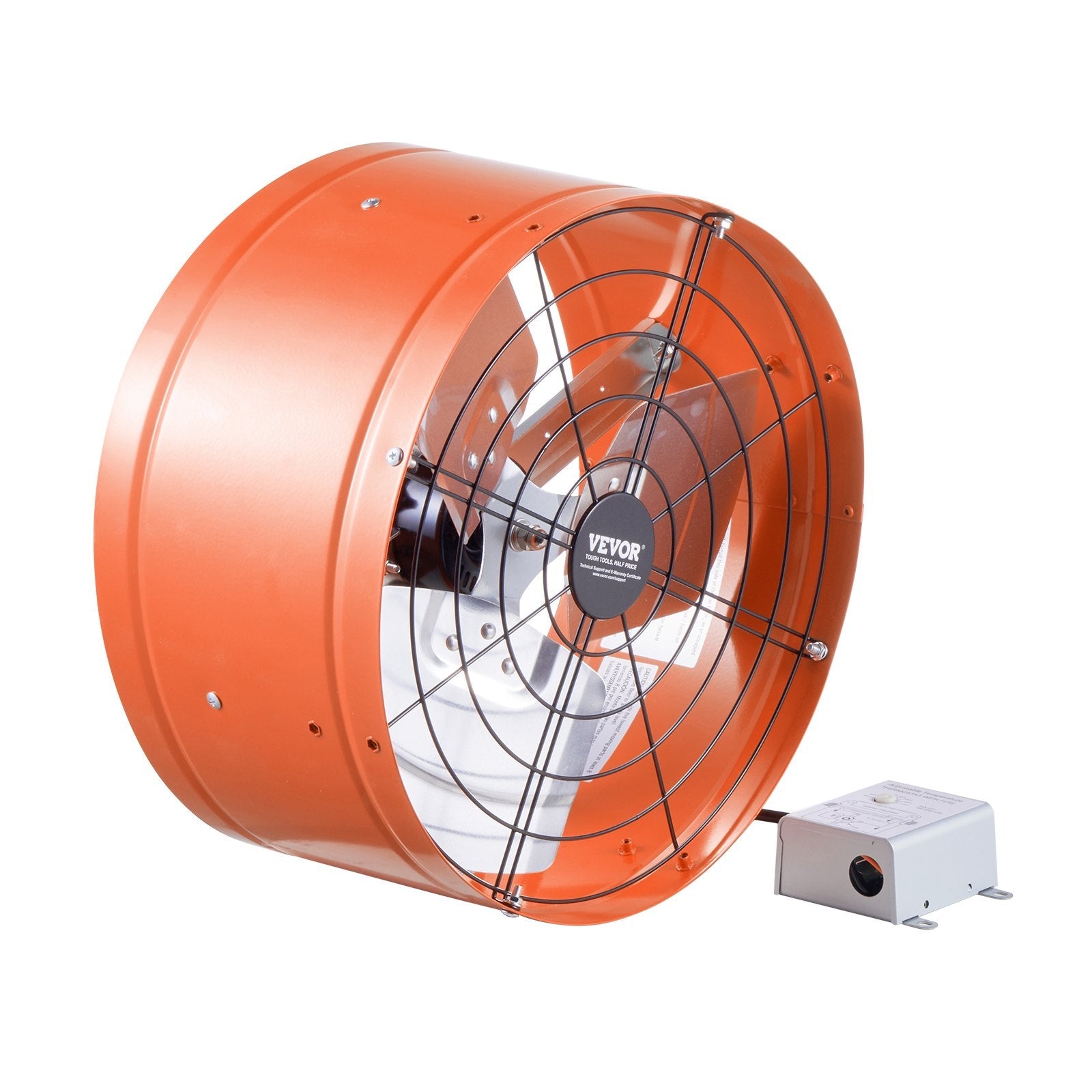 VEVOR 15" Gable Mount Fan 1650 CFM Attic Exhaust Fan with Adjustable Thermostat 