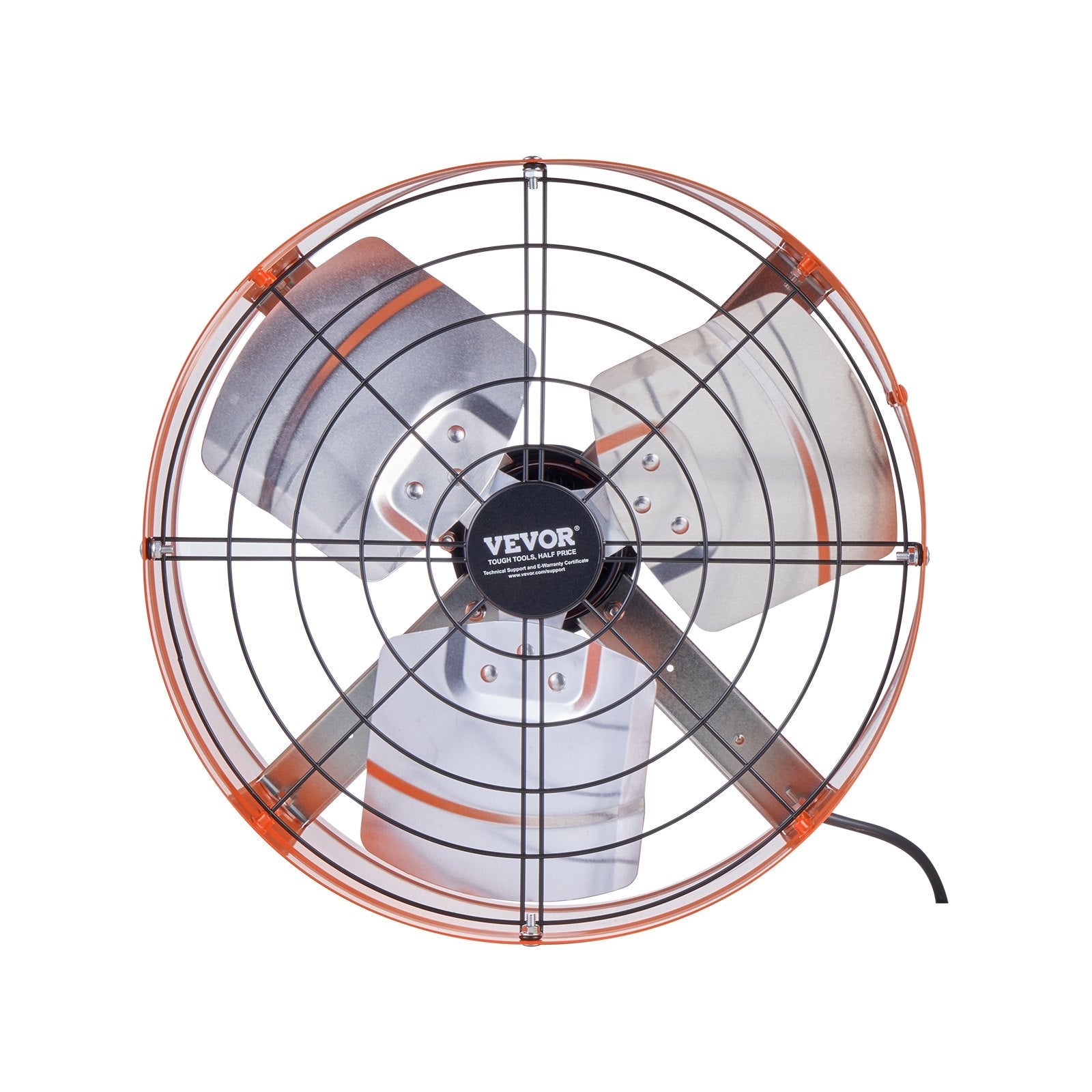 VEVOR 15" Gable Mount Fan 1650 CFM Attic Exhaust Fan with Adjustable Thermostat 