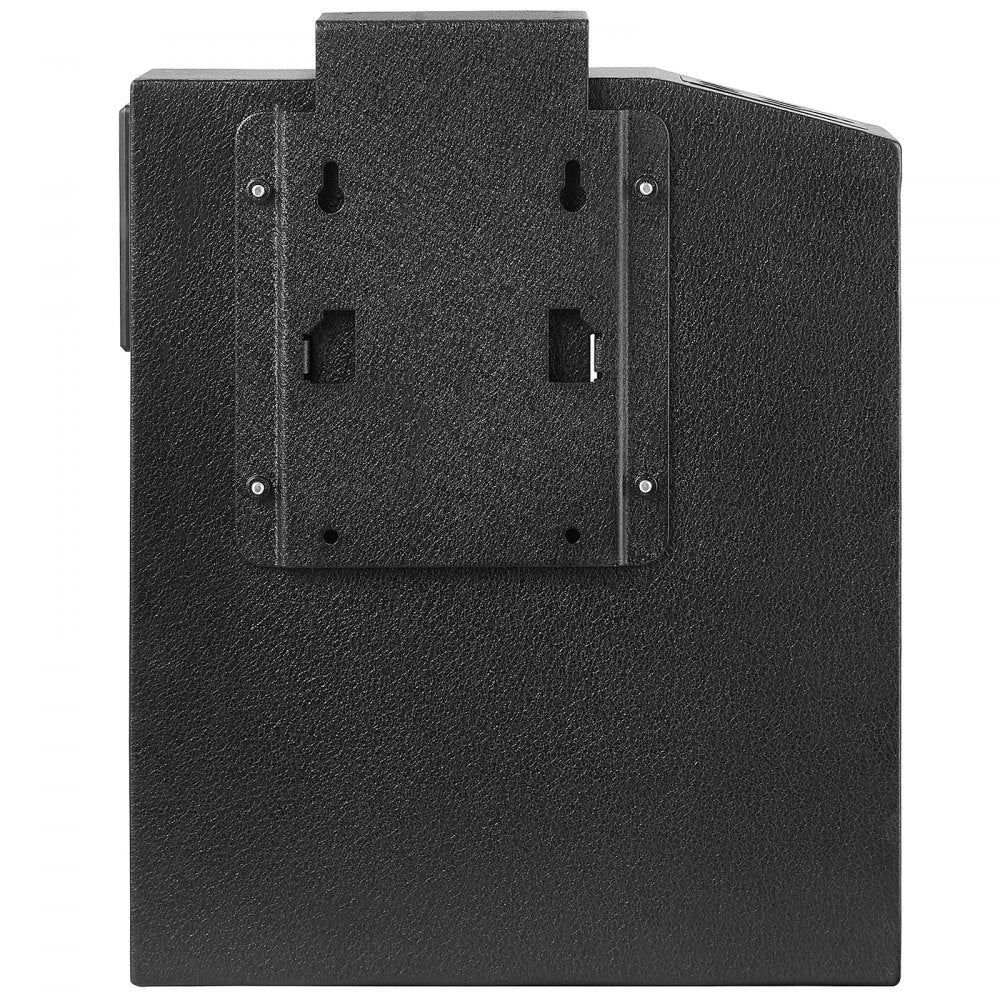 VEVOR Mounted Gun Safe for Pistols, Biometric Gun Safe with Three Quick Access Ways of Fingerprints, Passwords and Keys, Handgun Safe for 1 Pistol for Home, Bedside, Nightstand, Wall 
