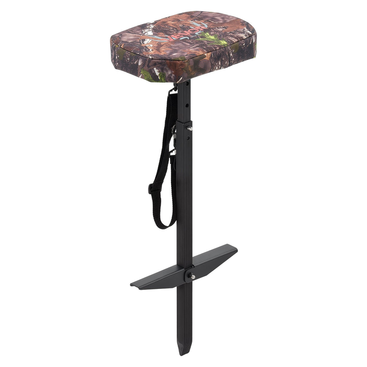 Adjustable Marsh Hunting Seat – 300 lb Capacity, Camouflage Waterfowl Seat with Mud Plates