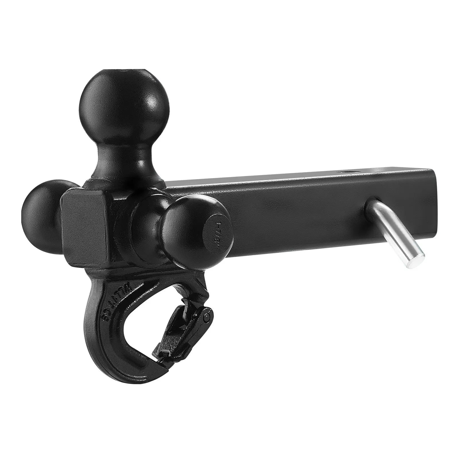 VEVOR Trailer Hitch 2" Receiver 1-7/8" & 2" & 2-5/16" Tri-Ball Hitch with Hook