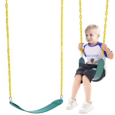 VEVOR 2-Pack Swing Seats Swings Replacement for Outdoor Swing Set 66 Inch Chain 