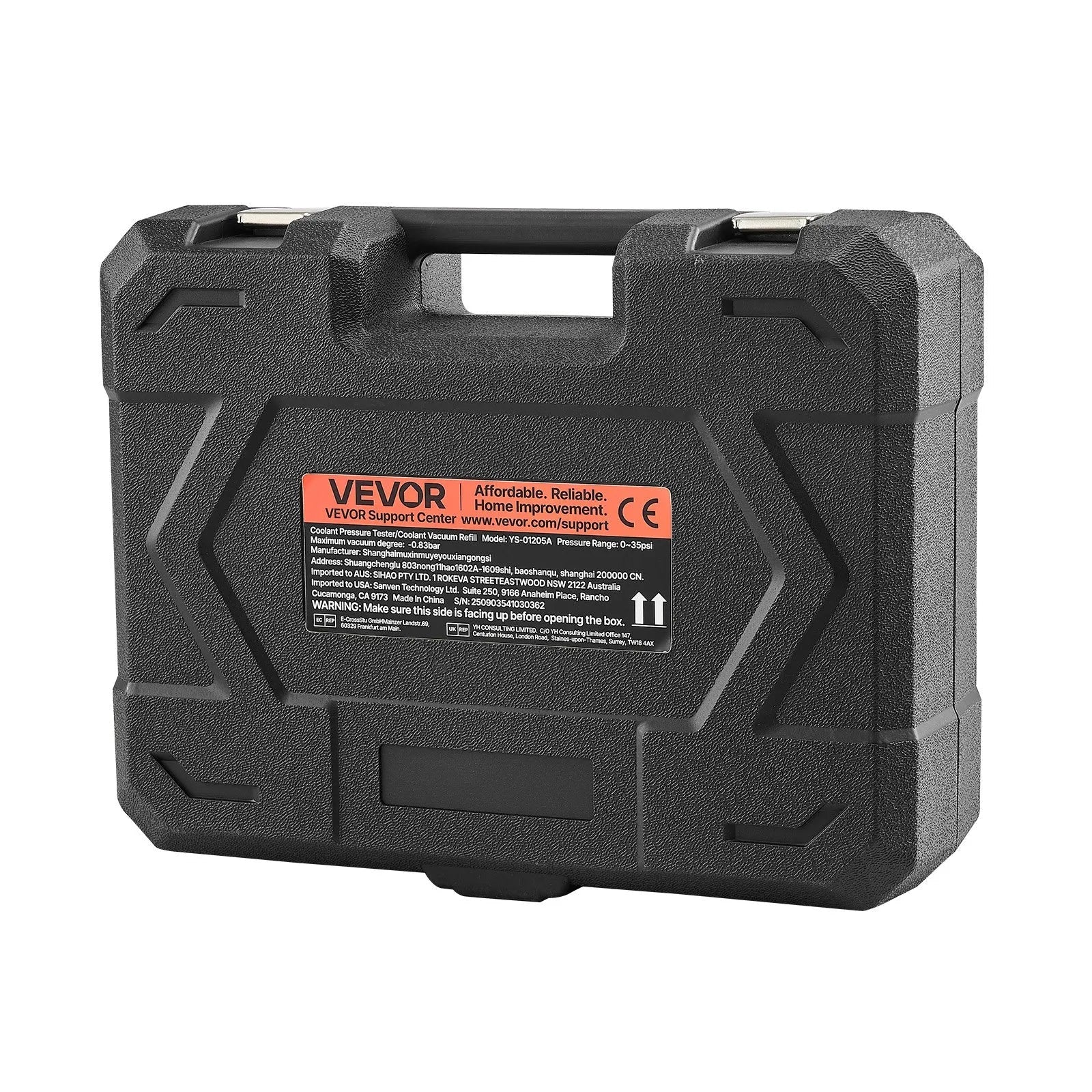 VEVOR Coolant Pressure Tester Kit, 47Pcs Radiator Vacuum Refill Kit with 3 Metal Adapters, Universal Fit, Automotive Cooling System Pressure Tester Tool, with Pressures Pump & Aluminum-Plastic Filler 