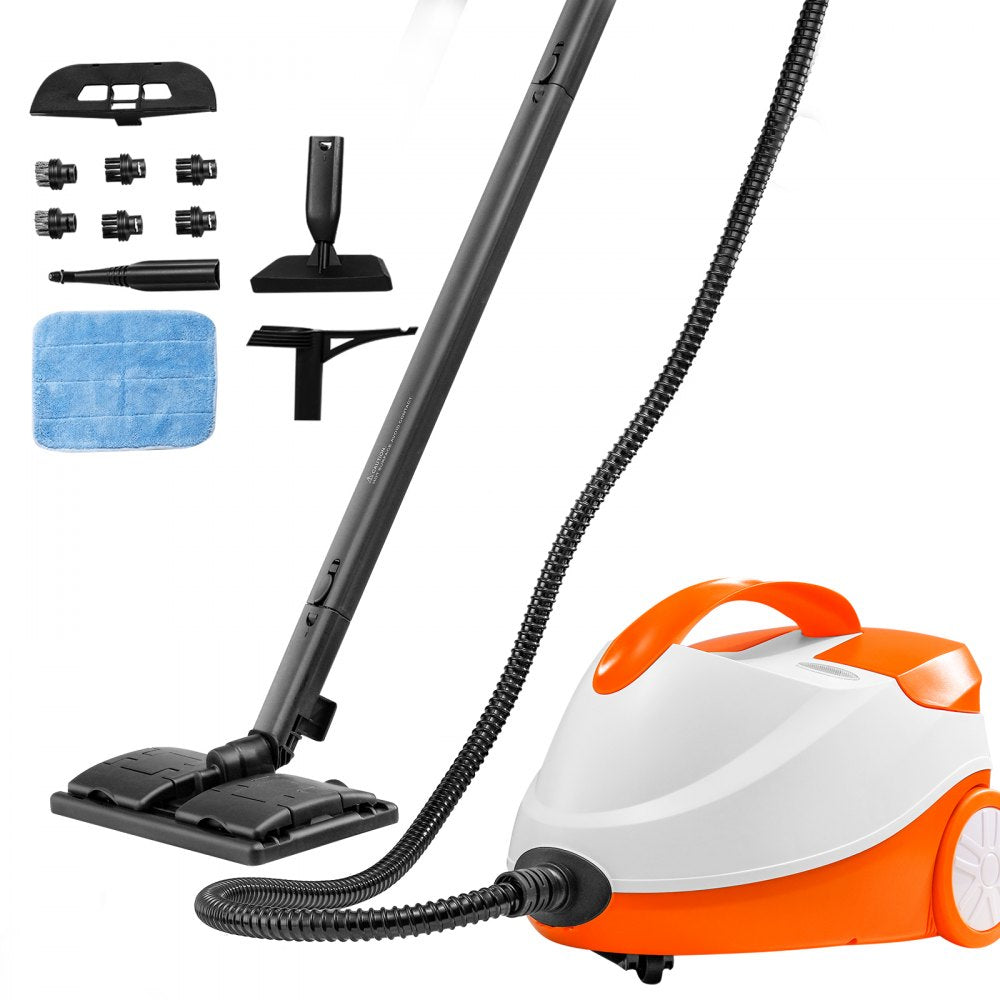 VEVOR Steam Cleaner 20 pcs Accessories 1.5L Tank for Floors Upholstery Cars 