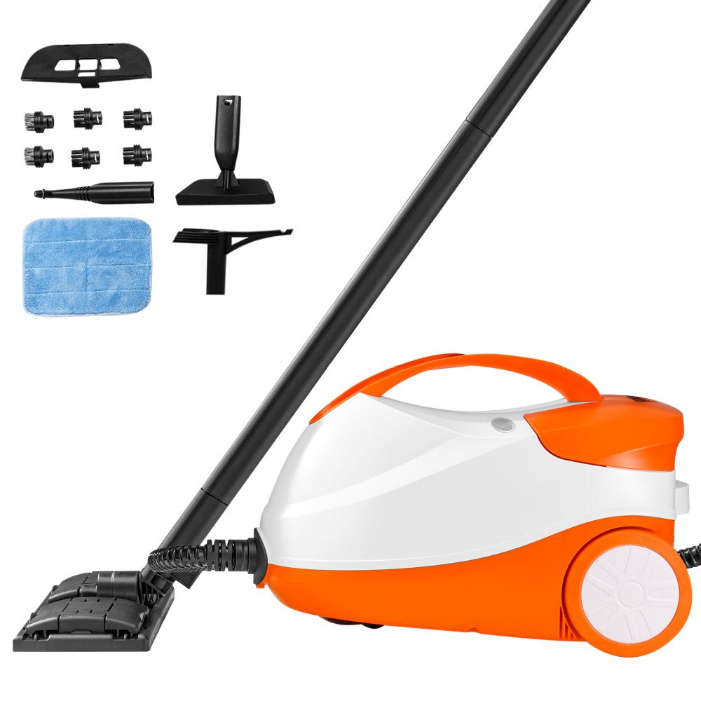 VEVOR Steam Cleaner 20 pcs Accessories 1.5L Tank for Floors Upholstery Cars 