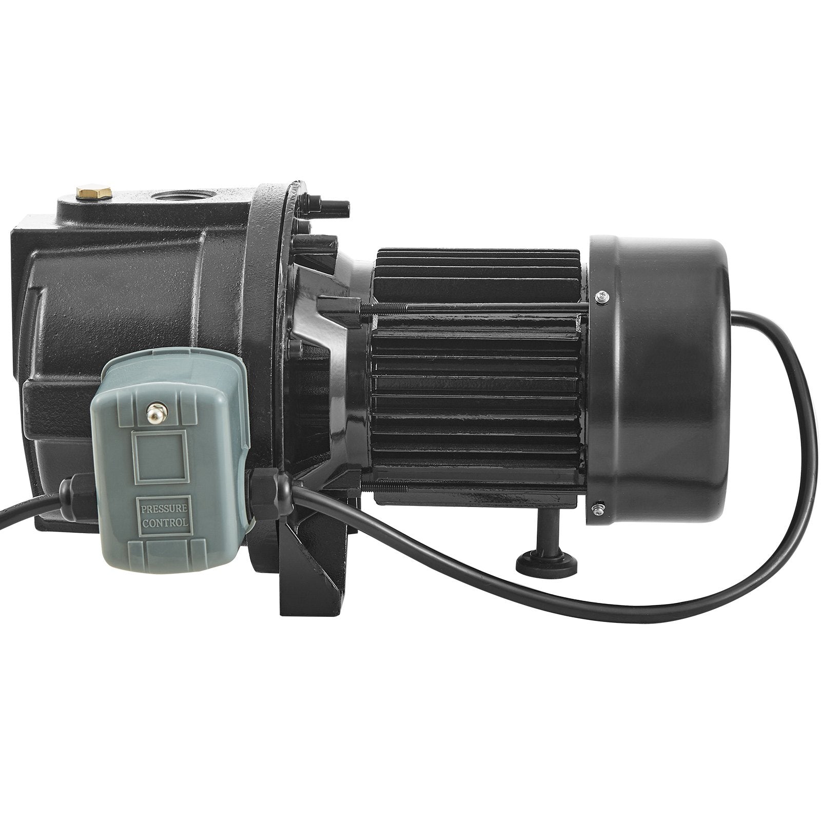 VEVOR 1HP Premium Cast Iron Shallow Well Jet Water Pump, 115 Volt, 17.6 GPM 164 FT Maximum Head Irrigation Water Pump, for Agricultural Garden Irrigation System High-Rise Water Supply Shower Booster 