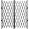 VEVOR Double Folding Security Gate, 7.1' H x 12.5' W Folding Door Gate, Steel Accordion Security Gate, Flexible Expanding Security Gate, 360° Rolling Barricade Gate, Scissor Gate or Door w/ Padlock