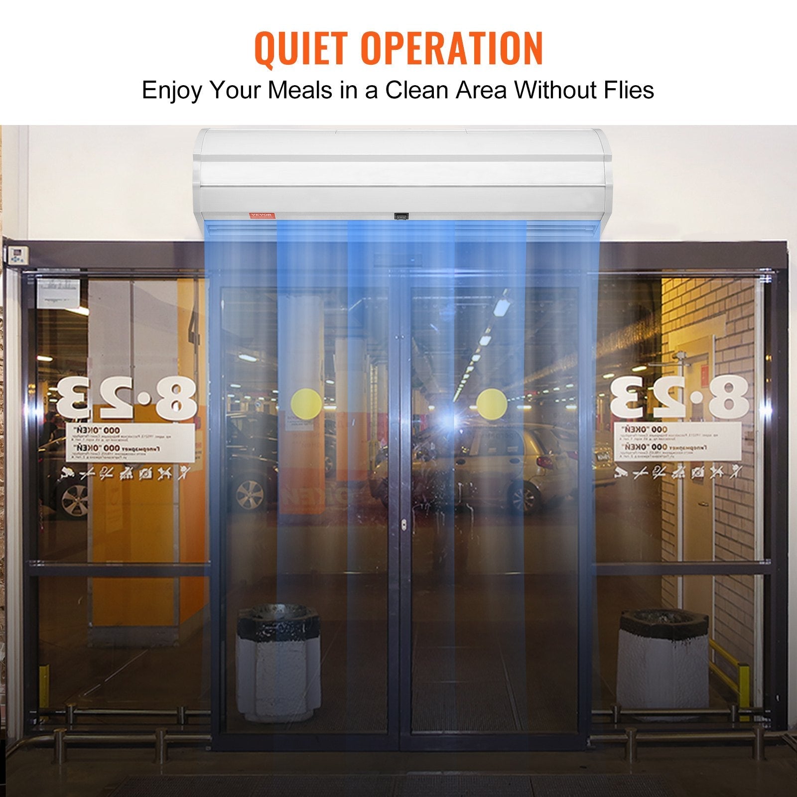 VEVOR 36" Commercial Indoor Air Curtain Super Power 2 Speeds 900CFM, Tested to UL Standards Wall Mounted Air Curtains for Doors, Indoor Over Door Fan with Heavy Duty Limit Switch, Easy-Install 110V Unheated 