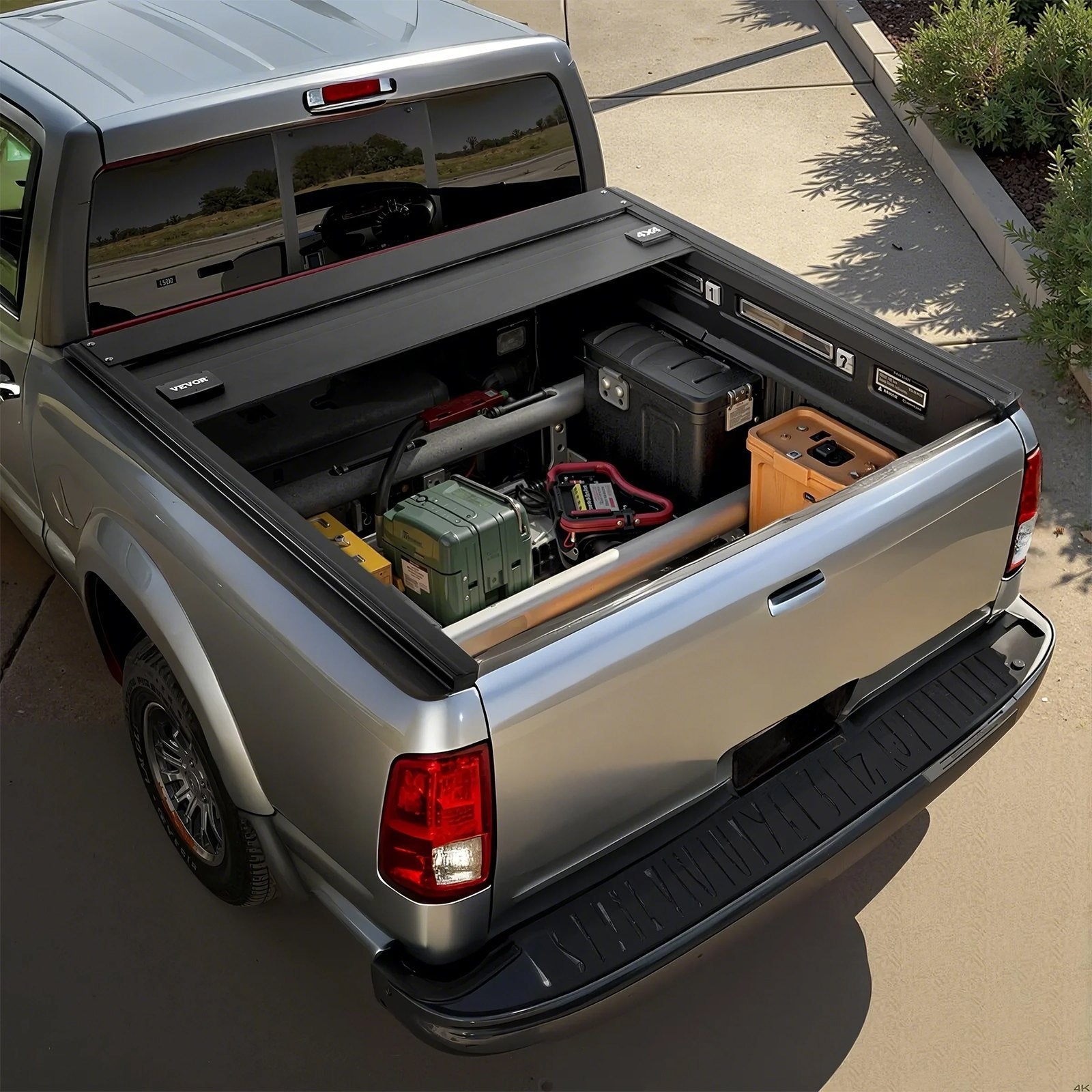 VEVOR 5.5 ft Retractable Tonneau Cover Hard Tonneau Cover for Ford F150 