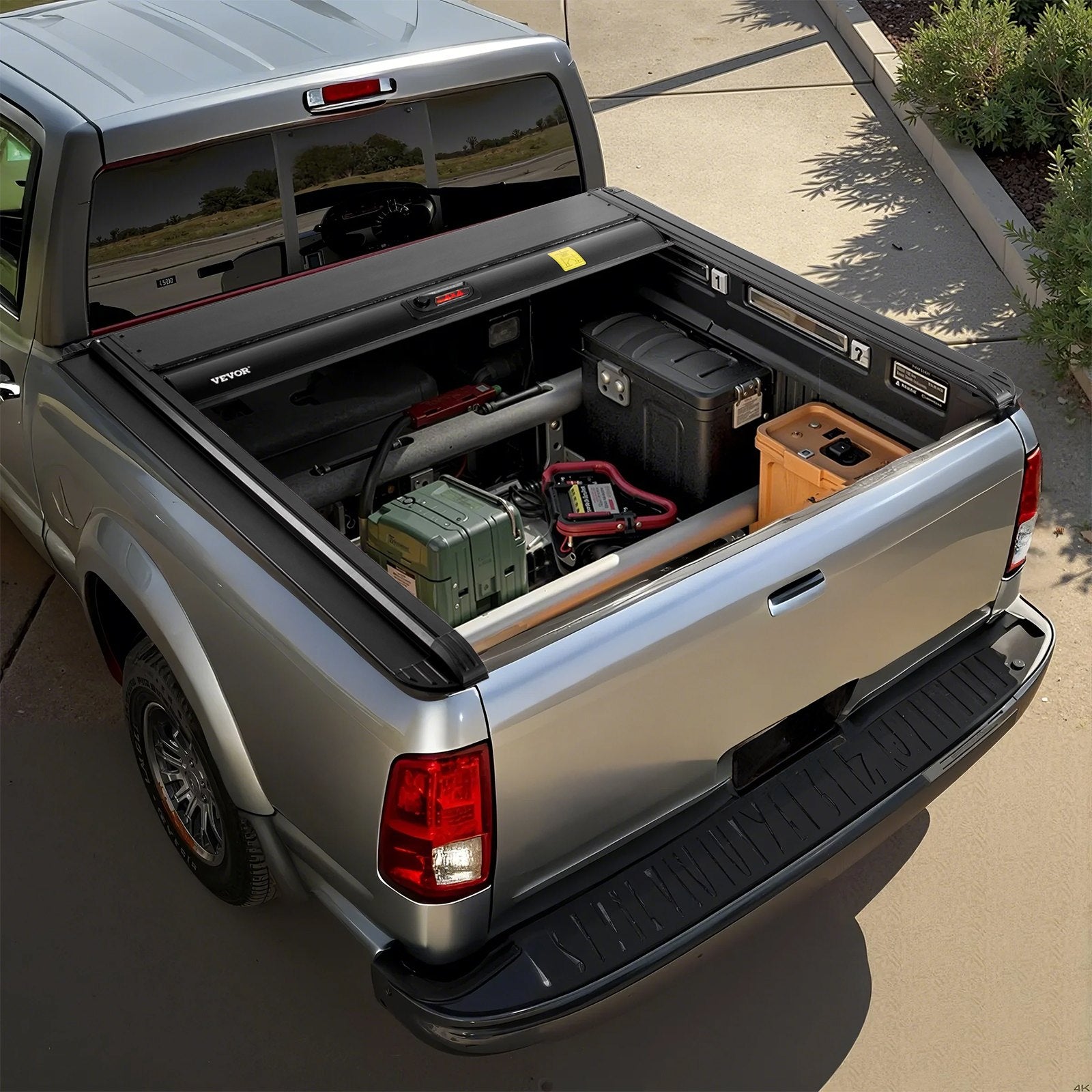 VEVOR 5.5 ft Retractable Tonneau Cover Hard Tonneau Cover for Toyota Tundra 