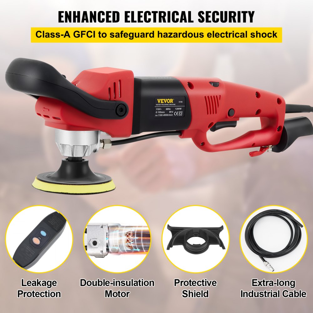 VEVOR Variable Speed Wet Polisher Grinder Upgrade Polishing Kit Granite Marble 