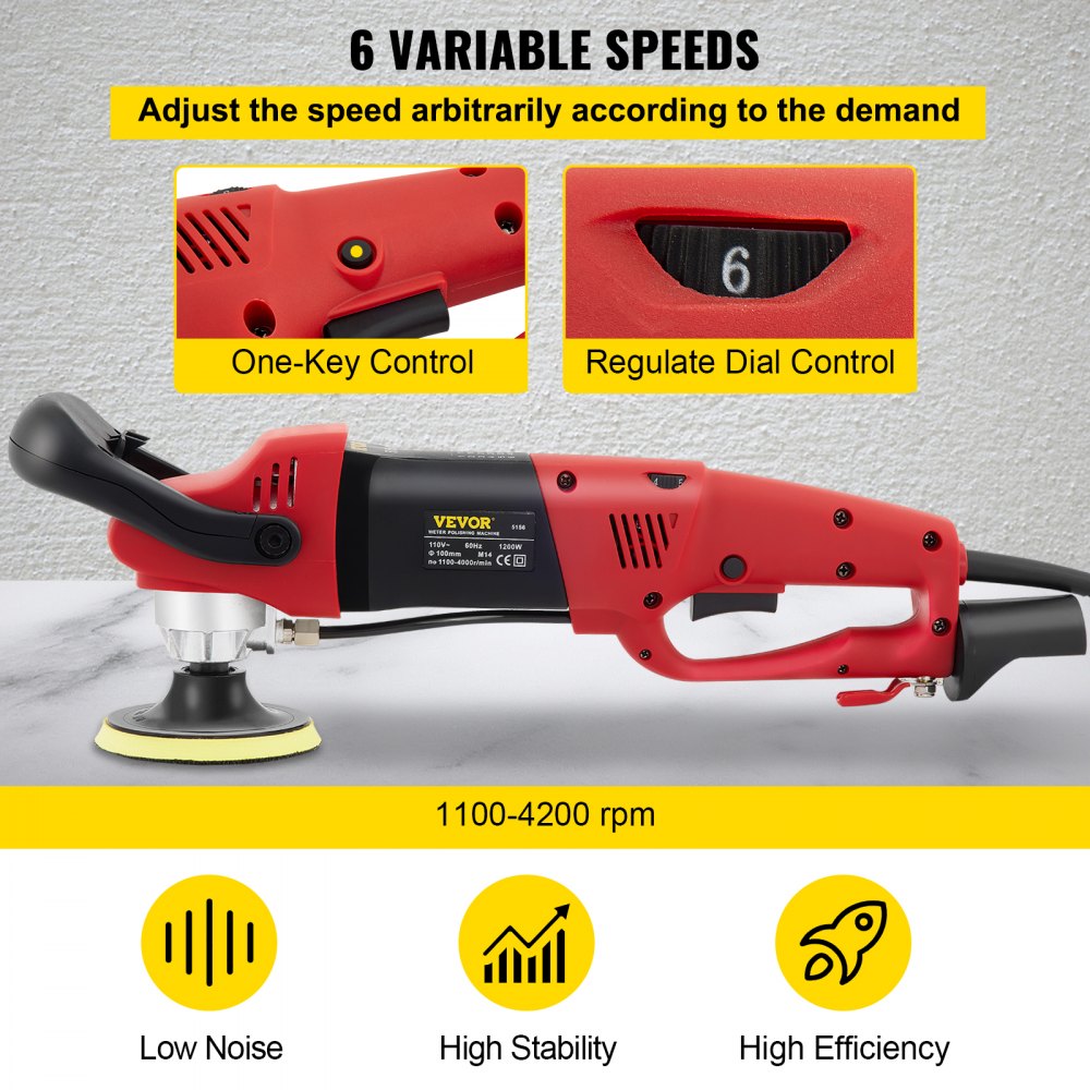 VEVOR Variable Speed Wet Polisher Grinder Upgrade Polishing Kit Granite Marble 