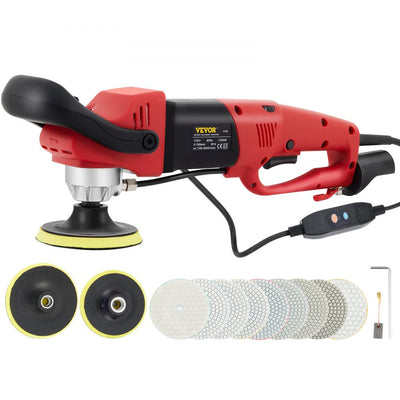 VEVOR Variable Speed Wet Polisher Grinder Upgrade Polishing Kit Granite Marble 