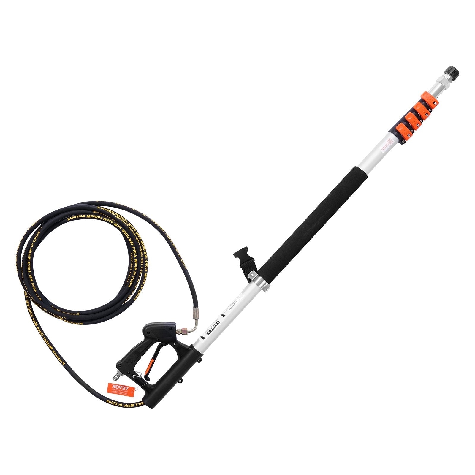 VEVOR Pressure Washer Telescoping Wand 18 ft Brush Head Telescopic Spray Wand 