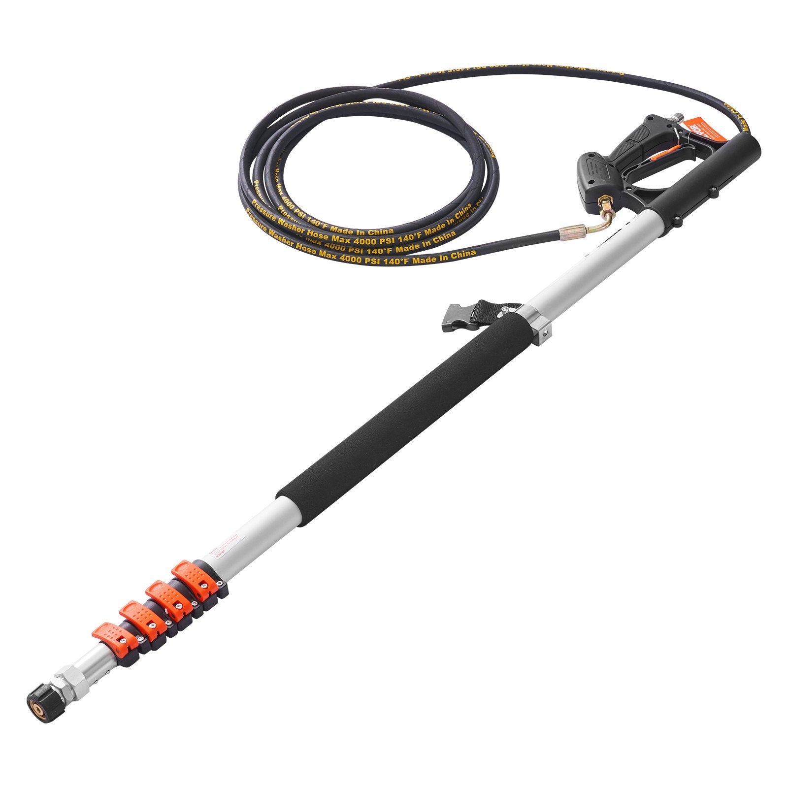 VEVOR Pressure Washer Telescoping Wand 18 ft Brush Head Telescopic Spray Wand 
