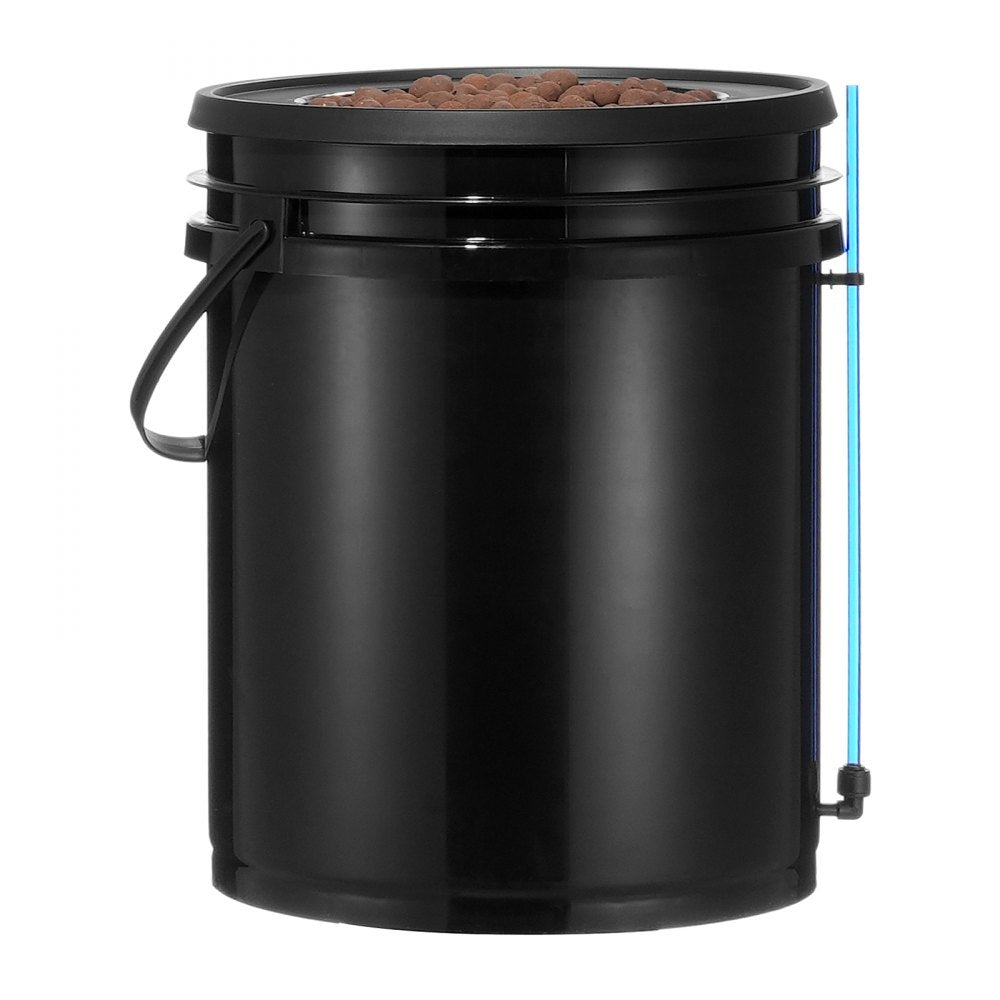 VEVOR DWC Hydroponics Grow System Deep Water Culture with Top Drip 1 Bucket 5Gal 