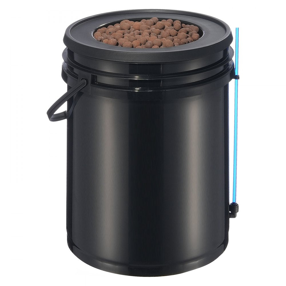 VEVOR DWC Hydroponics Grow System Deep Water Culture with Top Drip 1 Bucket 5Gal 