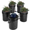 VEVOR RDWC Hydroponics System Recirculating Deep Water Culture 4 Buckets 5 Gal