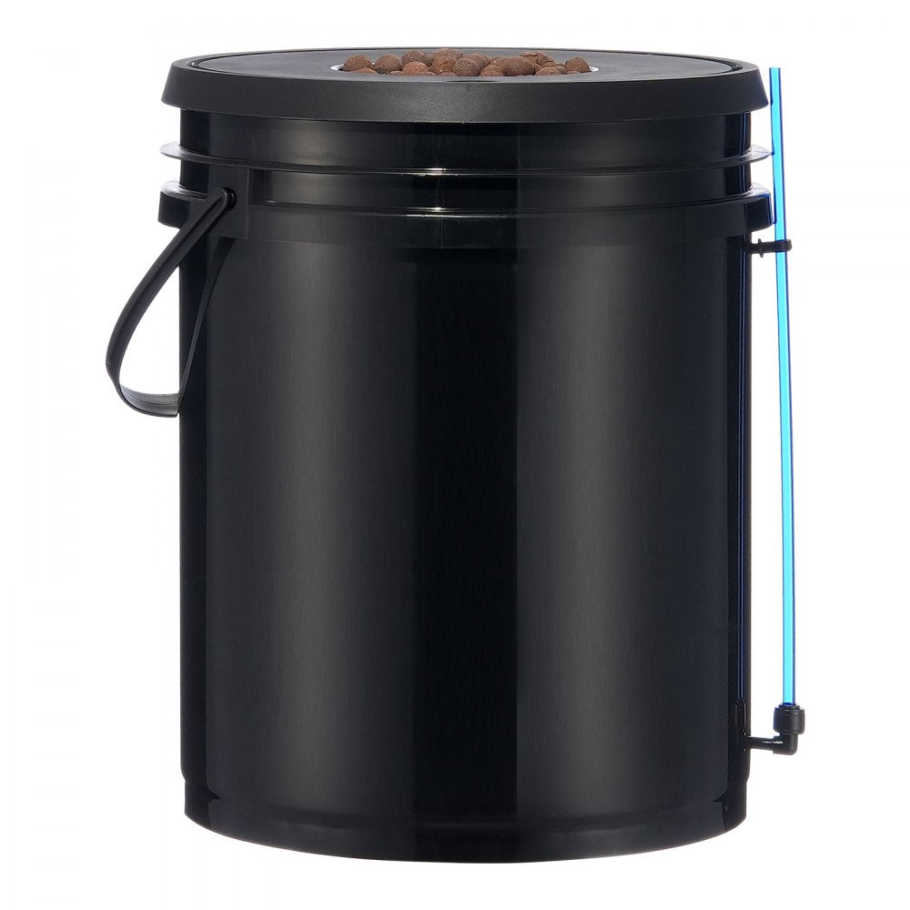 VEVOR DWC Hydroponic System, 5 Gallon 4 Buckets, Deep Water Culture Growing Bucket, Hydroponics Grow Kit with Pump, Air Stone and Water Level Device, for Indoor/Outdoor Leafy Vegetables 