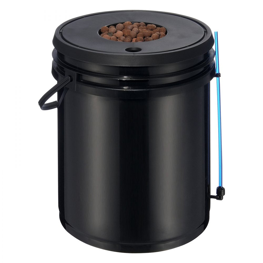 VEVOR DWC Hydroponic System, 5 Gallon 4 Buckets, Deep Water Culture Growing Bucket, Hydroponics Grow Kit with Pump, Air Stone and Water Level Device, for Indoor/Outdoor Leafy Vegetables 