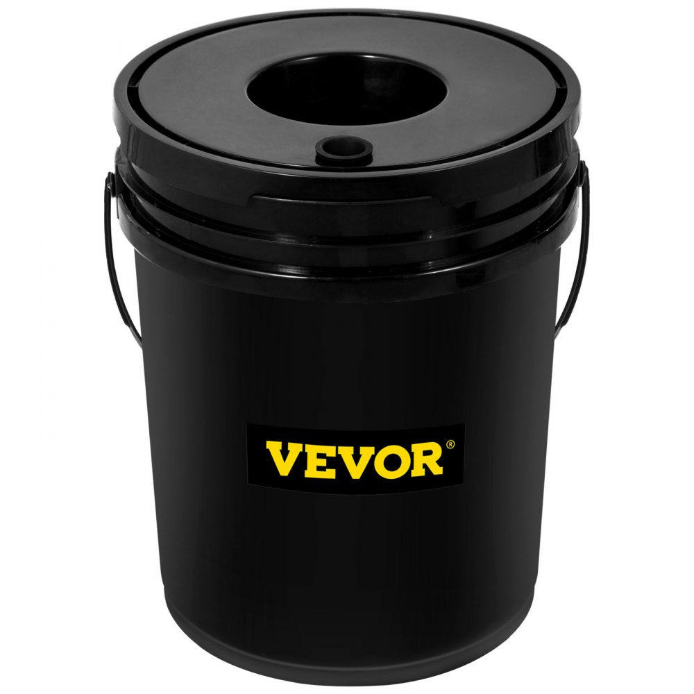 VEVOR DWC Hydroponic System, 5 Gallon 8 Buckets, Deep Water Culture Growing Bucket, Hydroponics Grow Kit with Pump, Air Stone and Water Level Device, for Indoor/Outdoor Leafy Vegetables 