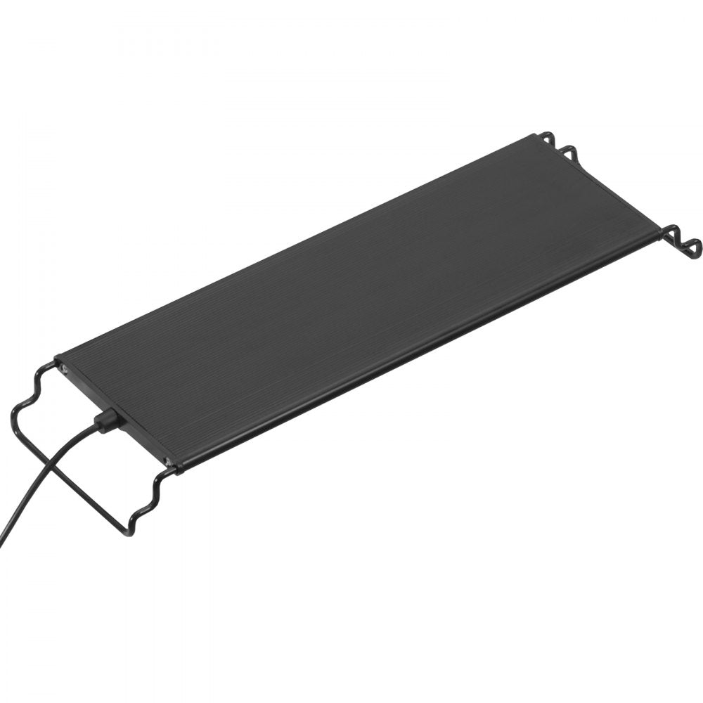VEVOR Aquarium Light with LCD Monitor, 14W Full Spectrum Fish Tank Light with 24/7 Natural Mode, Adjustable Brightness & Timer - Aluminum Alloy Shell Extendable Brackets for 12"-18" Freshwater Tank 