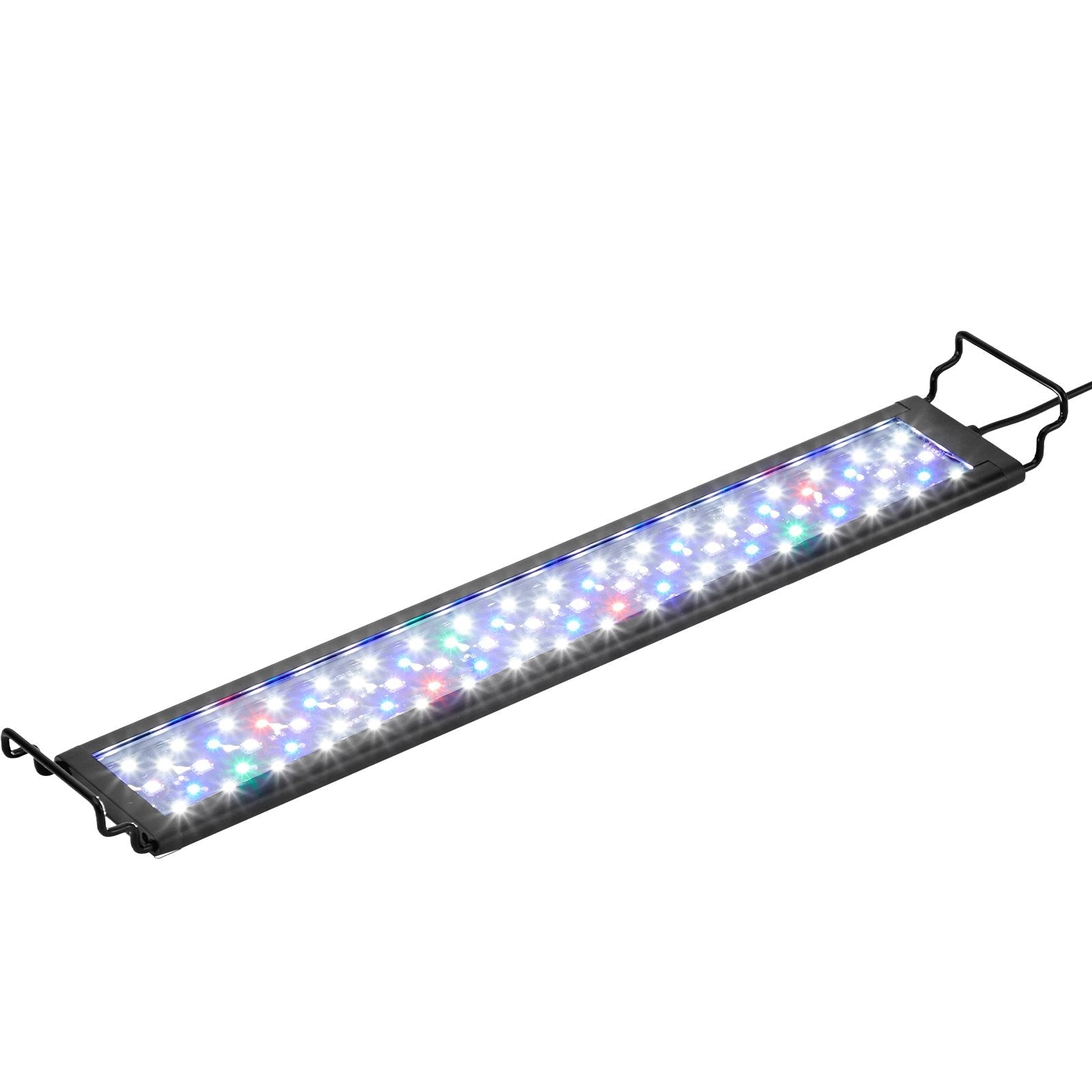 VEVOR Aquarium Light, 18W Full Spectrum Fish Tank Light with 24/7 Natural Mode, Adjustable Timer & 5-Level Brightness, with Aluminum Alloy Shell Extendable Brackets for 18"-24" Freshwater Planted Tank 