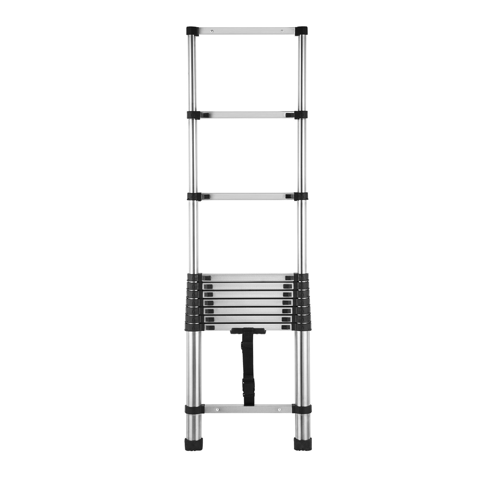 VEVOR Telescoping Ladder Stainless Steel Extension Step 8.5ft Portable Ladders 