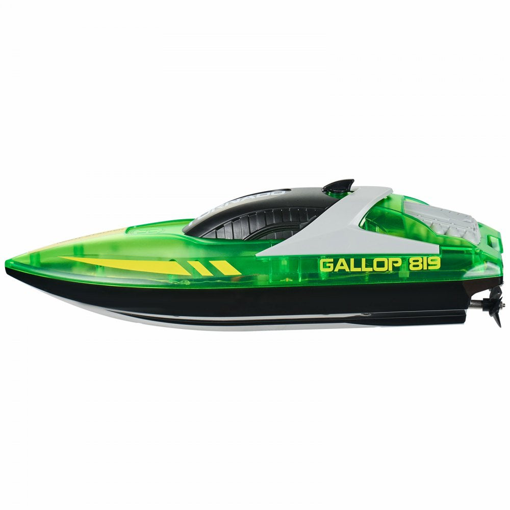 VEVOR RC Boat 2.4 GHz Remote Control Racing Boat 12 km/h Kids Adults Gift Green 