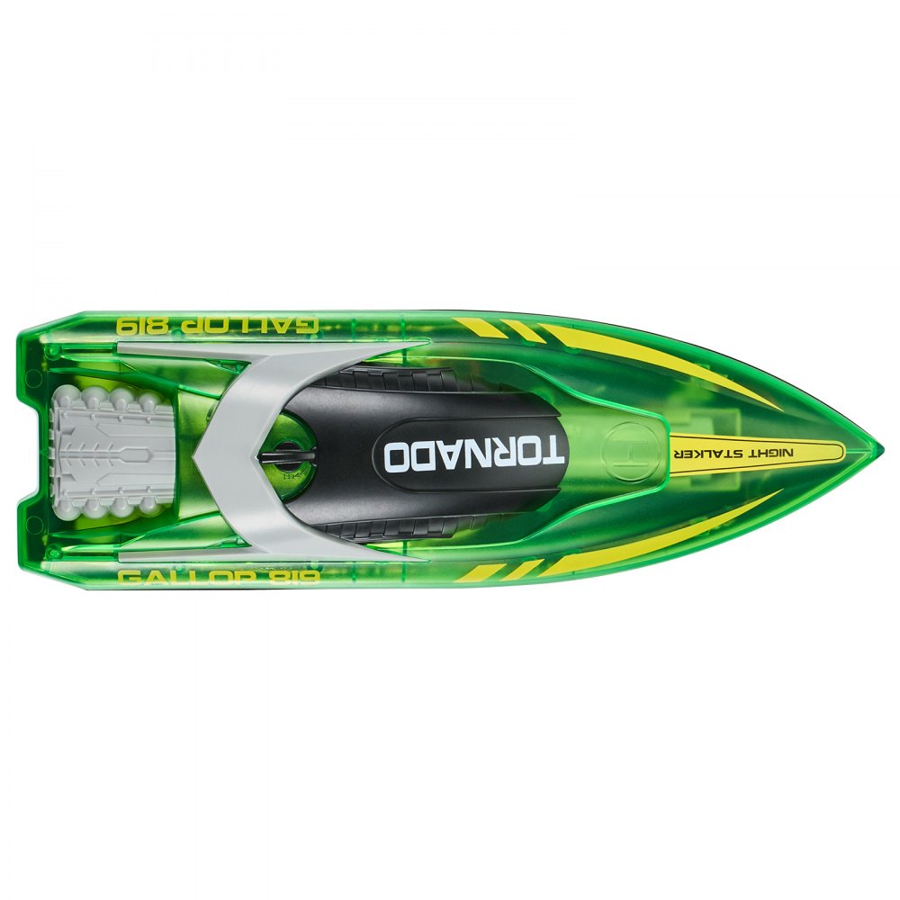 VEVOR RC Boat 2.4 GHz Remote Control Racing Boat 12 km/h Kids Adults Gift Green 