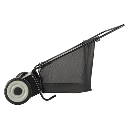 VEVOR Push Lawn Sweeper, 26-inch Leaf & Grass Collector, Strong Rubber Wheels & Heavy Duty Thickened Steel, Durable to Use with Large Capacity 7 cu. ft. Mesh Collection Hopper Bag, 4 Spinning Brushes 